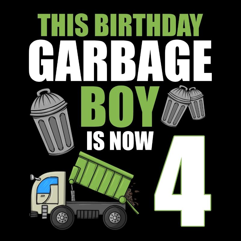 Müllwagen Geburtstag Kinder Junge 4. Geburtstag Party