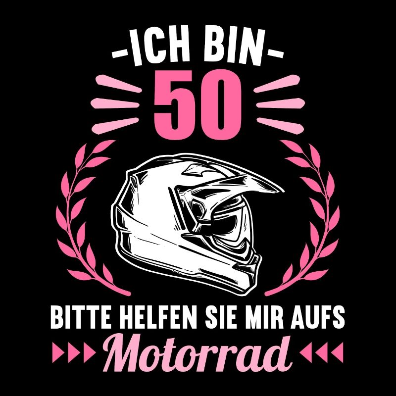 Ich bin 50 bitte helfen auf Motorrad 50 Geburtstag