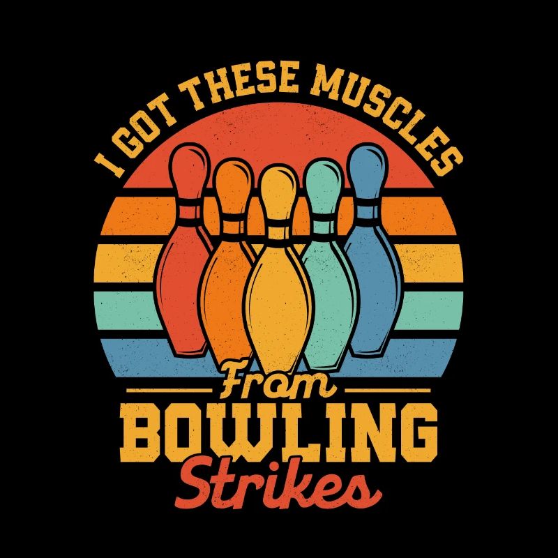 J’ai obtenu ces muscles du jeu d’équipe Bowling Strikes