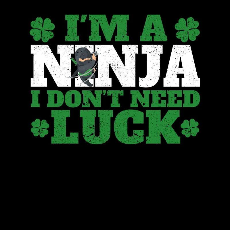 Irish St Patricks Day Shamrock Ich bin ein Ninja