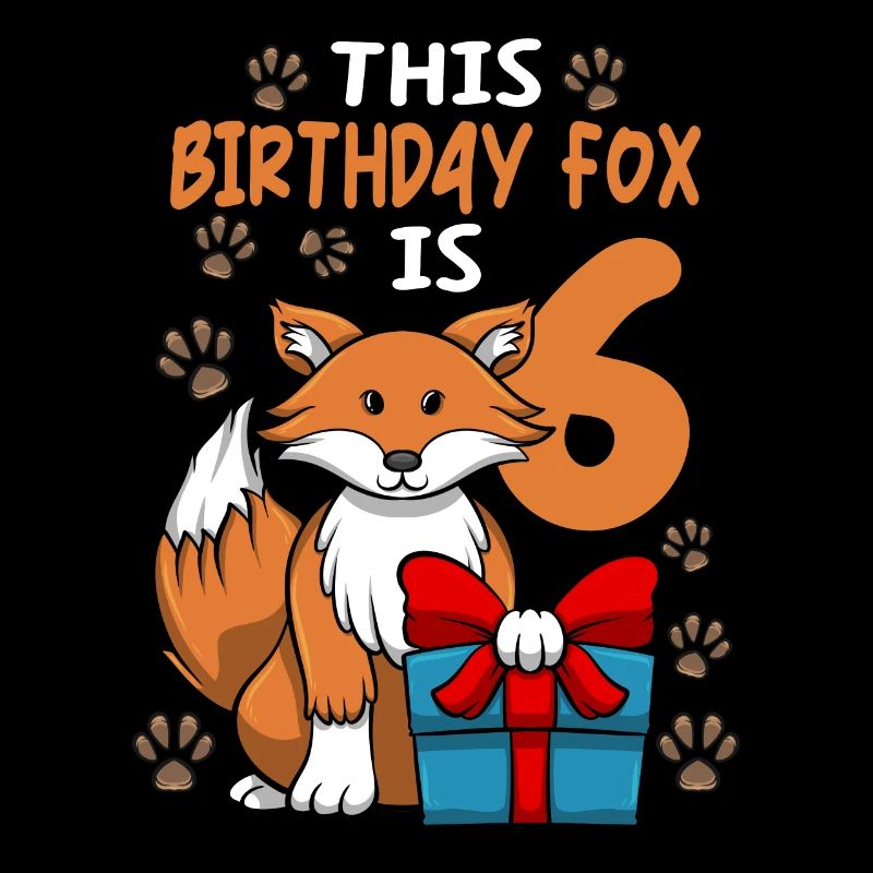 Fuchs Geburtstag 6. Geburtstag Party Mädchen Tierliebhaber