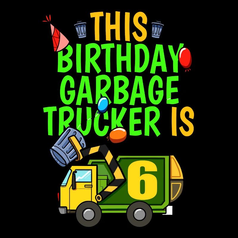 Müllwagen Geburtstag Kinder Junge 6. Geburtstag Party