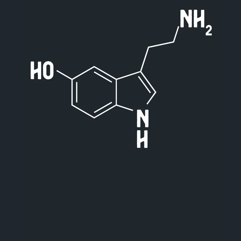 Molécule de sérotonineSymbole chimique Psychologue