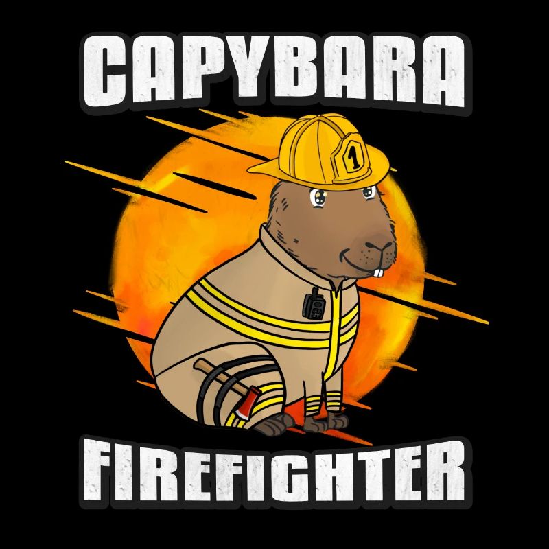 Chemise de pompier pompier de Capybara