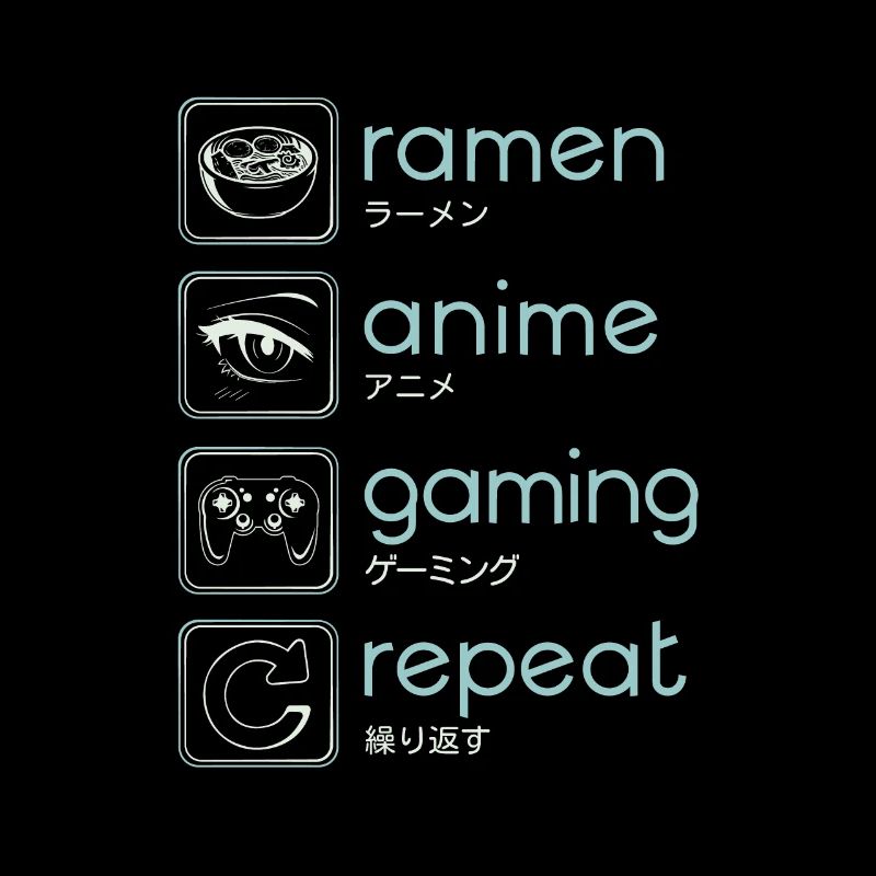Anime Ramen Gaming Repeat
