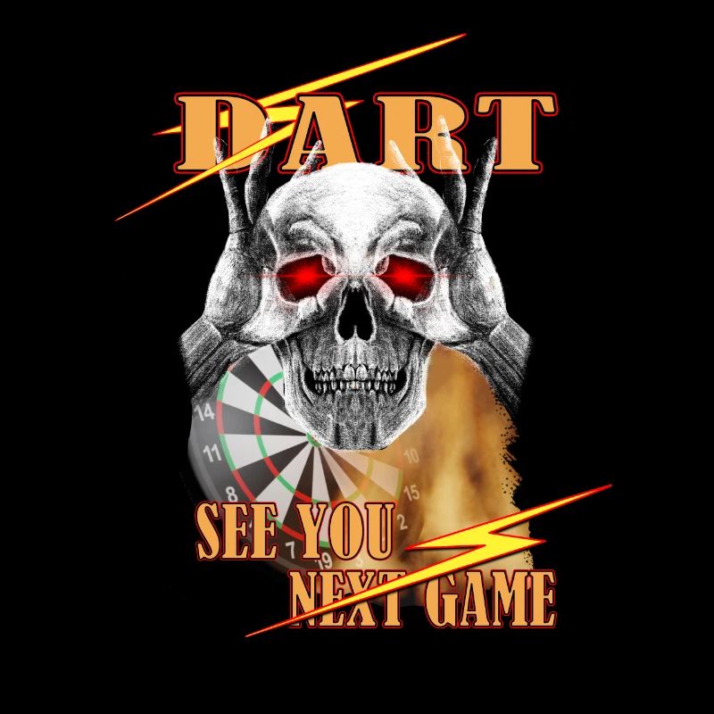 Dart Skull See You Next Game, Dartdesign Darts