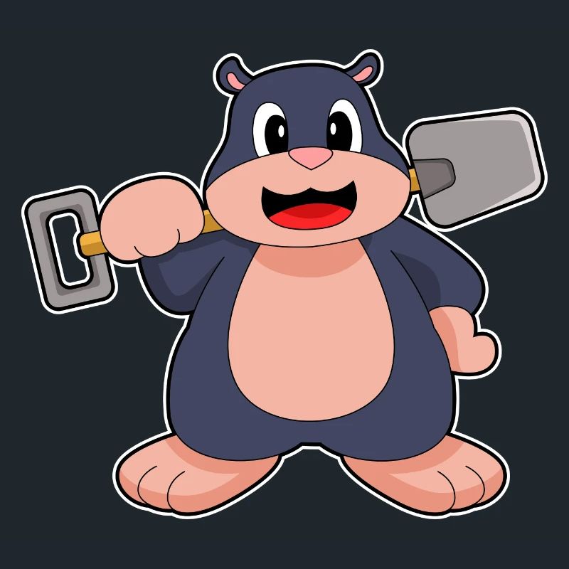 Mole Miner Shovel Mining