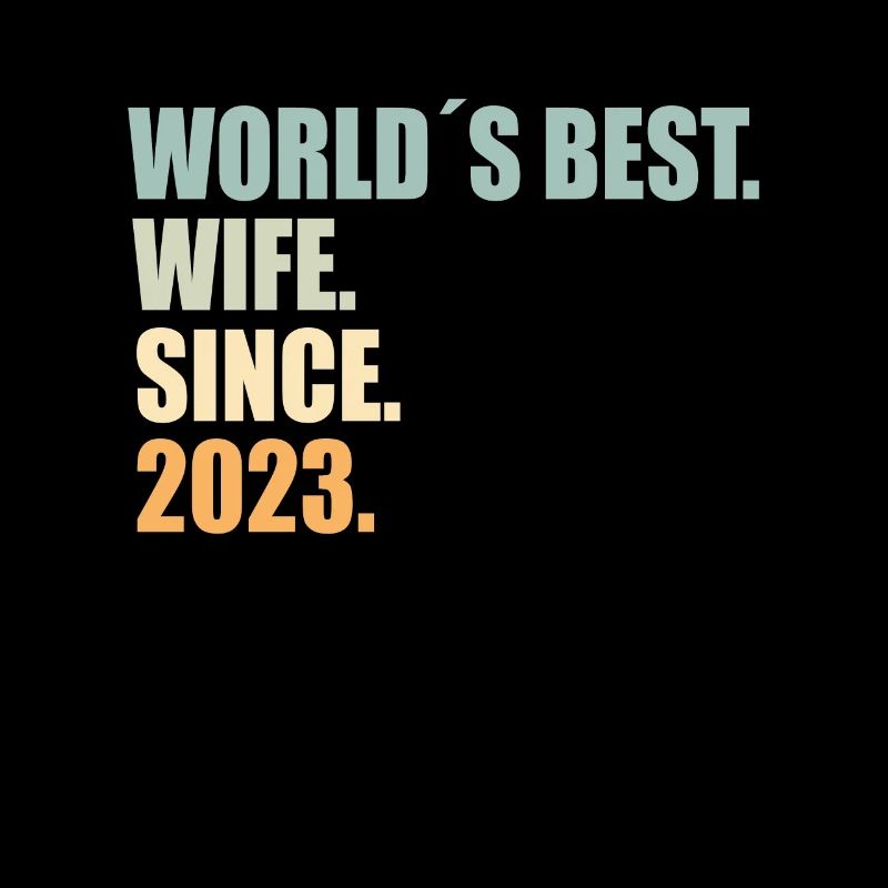 beste Ehefrau seit 2023 1.Hochzeitstag