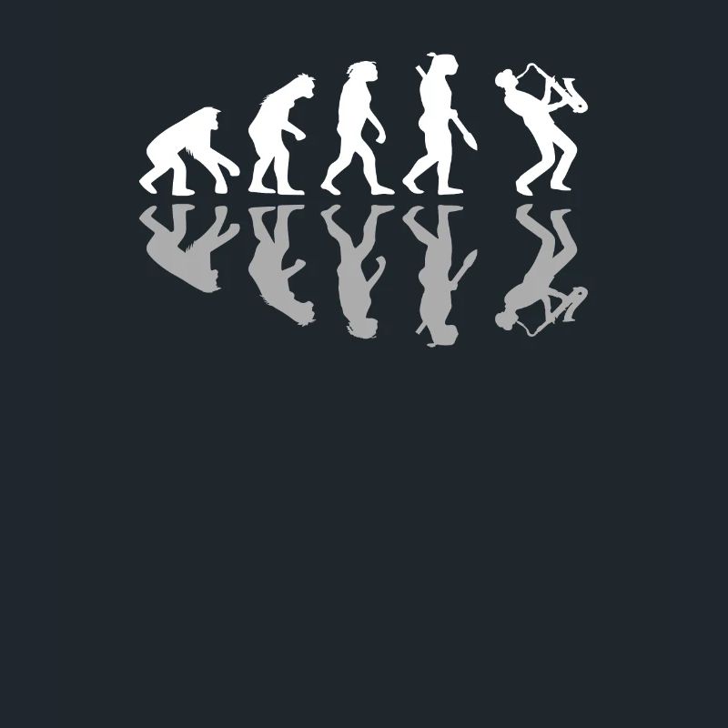 Funny Human Evolution Sax Player Saxophone Jazz