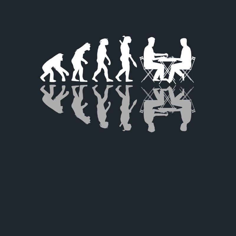 Human Evolution Chess Player Pieces Jeux de société