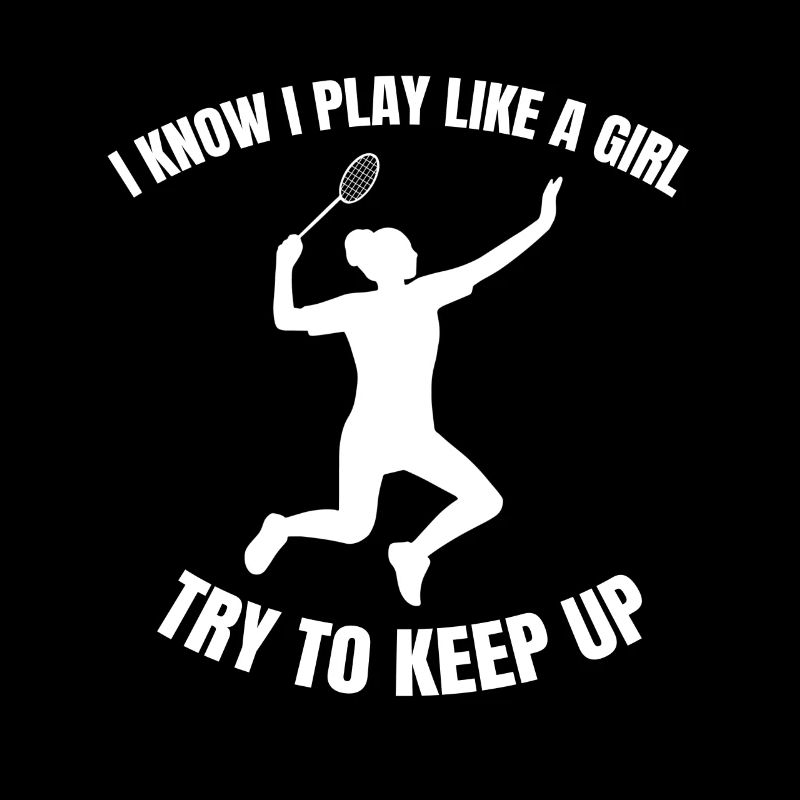 Joueuse de badminton filles de badminton