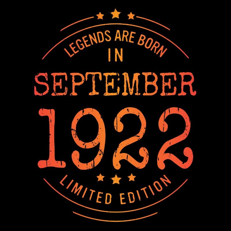 Anniversaire Septembre 1922 Edition Limitée Millésime