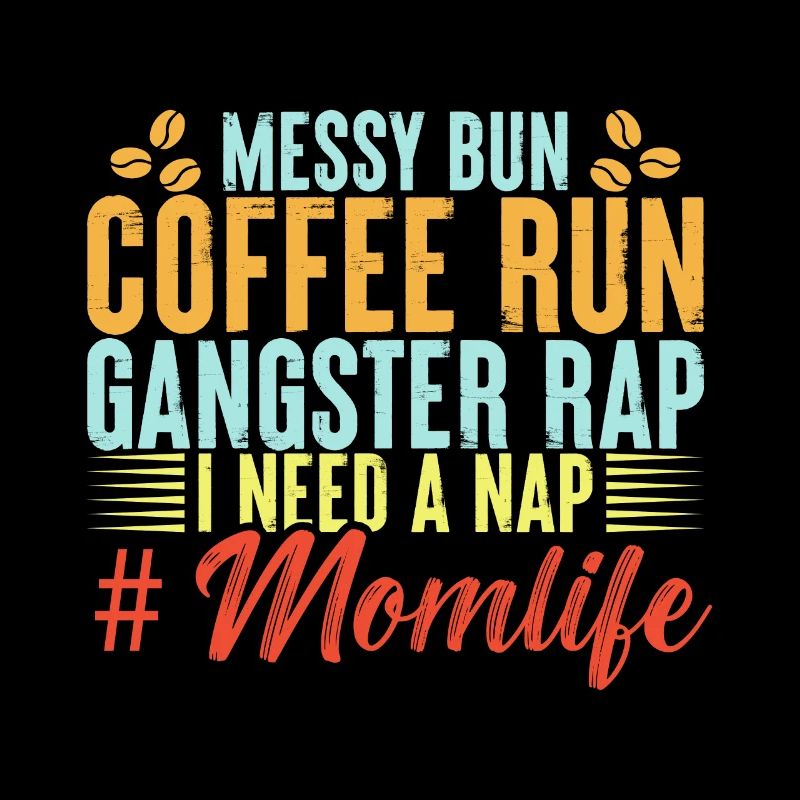 Messy bun coffee run