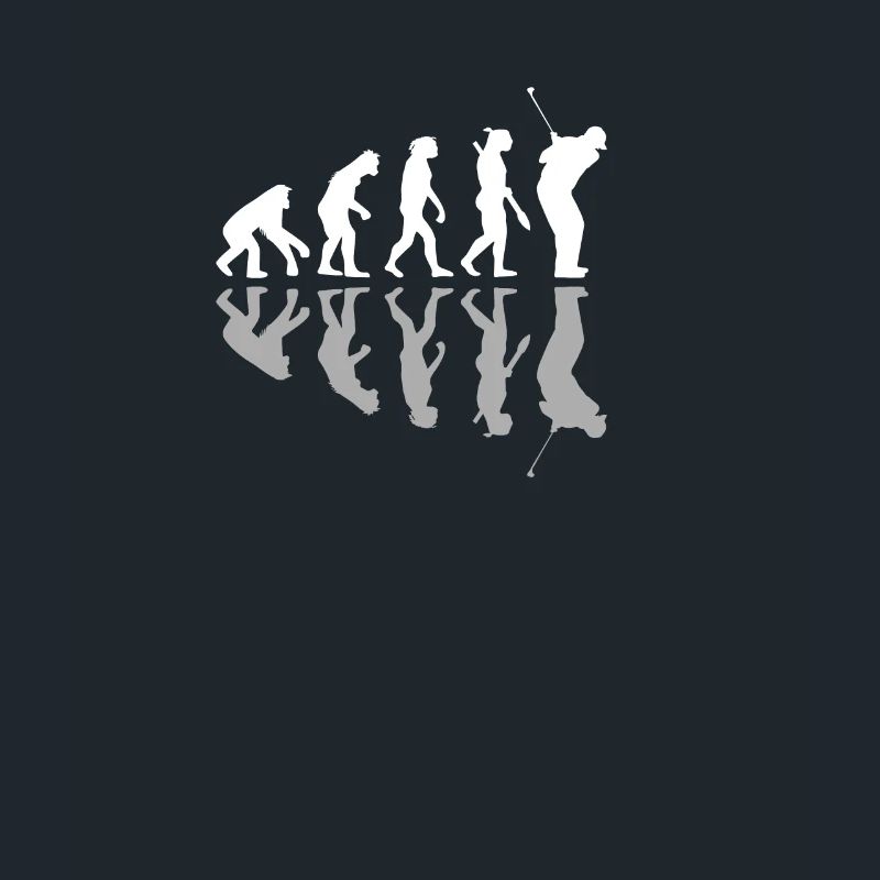 Golfing Human Evolution Golfer Humour Golf Playera