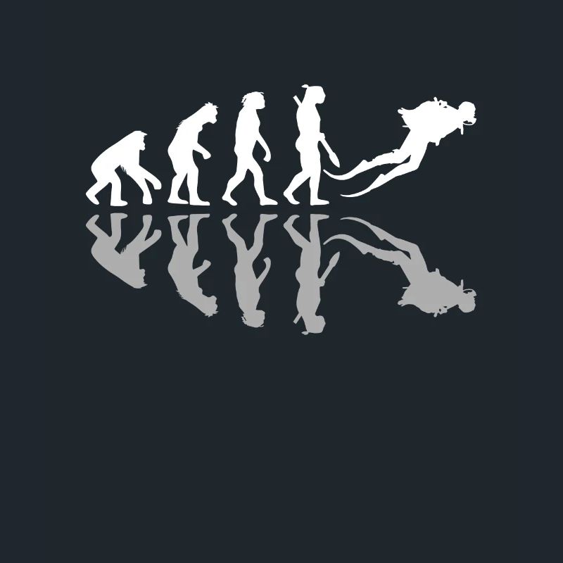 Scuba Diving Human Evolution Diver Ocean Lover