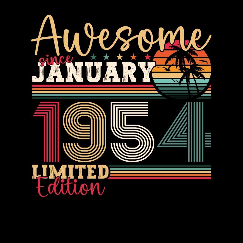 Born 1954 January 69th birthday Gift man