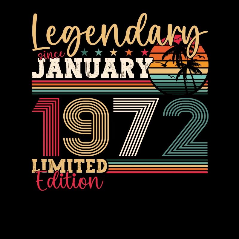 51st birthday born 1972 January gift man