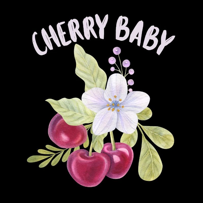 Kirsche, Cherry-Fruit lustiger Spruch Cherry-Baby