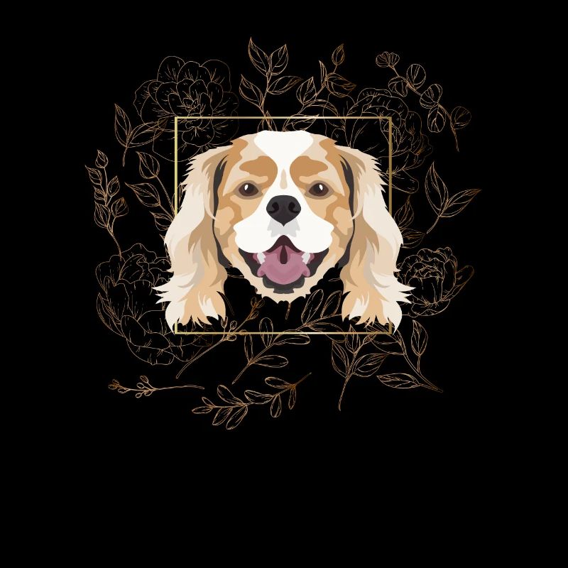 Goldener Hund Cavalier King Charles Spaniel