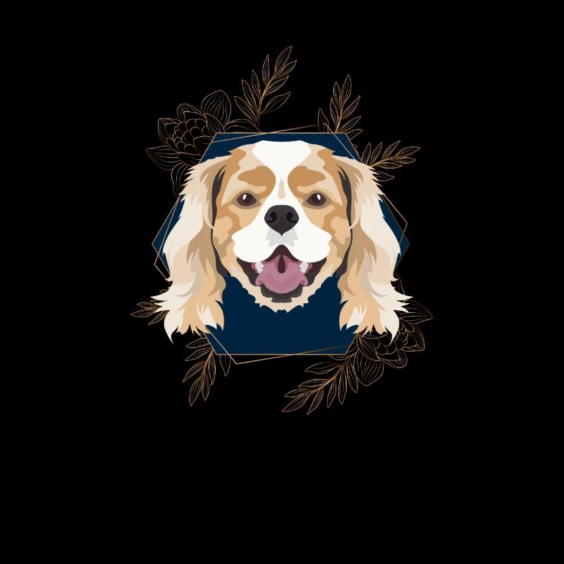 Goldener Hund Cavalier King Charles Spaniel