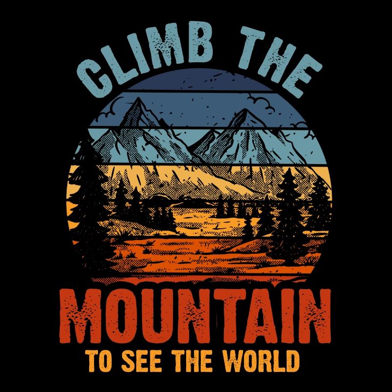 Erklimmen Sie den Berg, um die Welt zu sehen