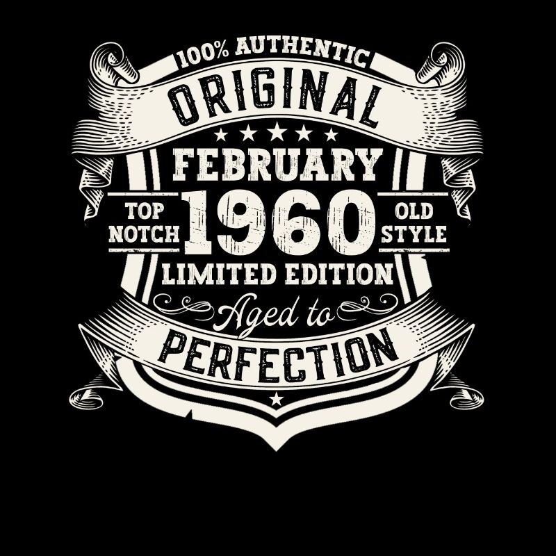 February born 1960 63rd birthday gift man