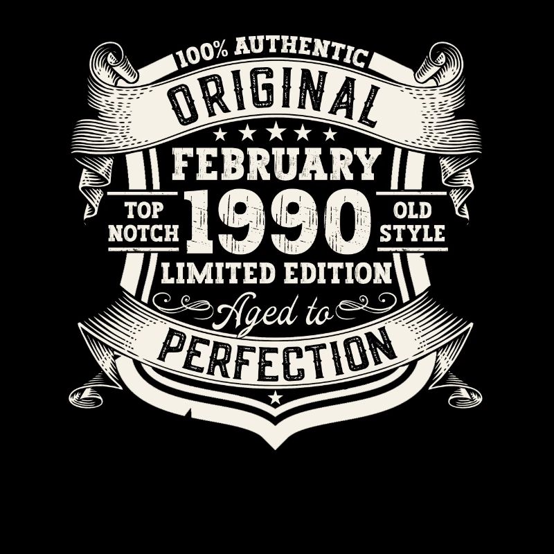February born 1990 33rd birthday gift man