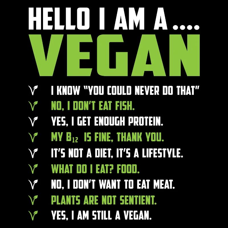 Hello I am a Vegan
