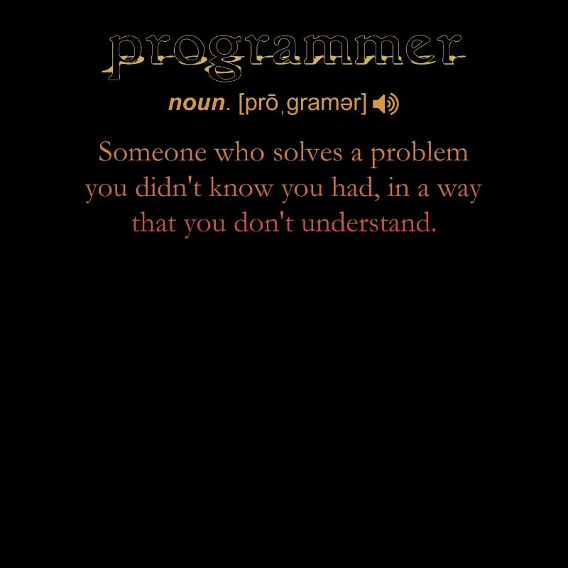 Programmierer Lustige Definition Codierung Humor Vintage