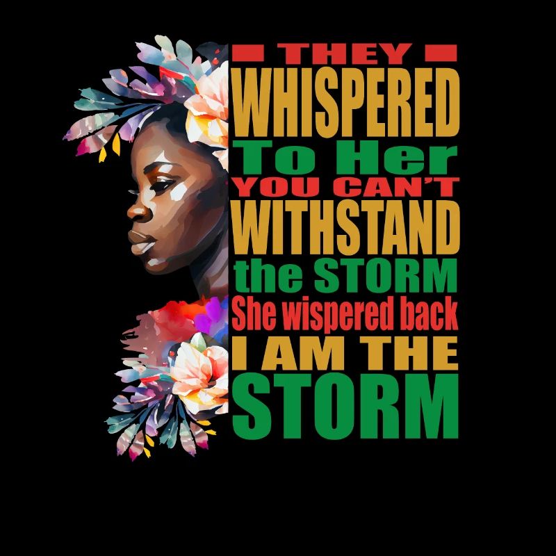 Storm BLM Black African Pride Mois de l’histoire des Noirs