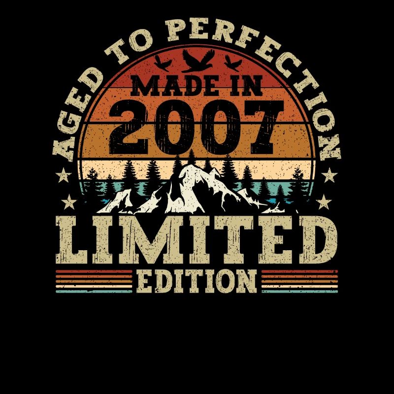 Cadeau d’anniversaire rétro du millésime 2007