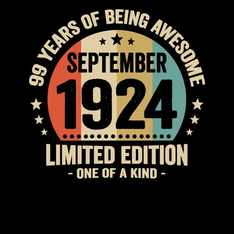 September 1924 99 years anniversary vintage gift
