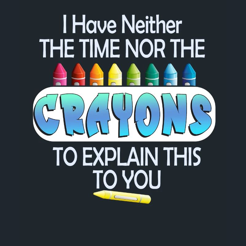 Ich habe nicht die Zeit oder die Buntstifte