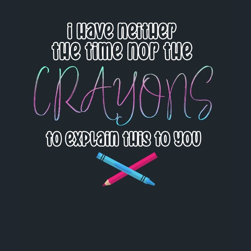 Ich habe nicht die Zeit oder die Buntstifte