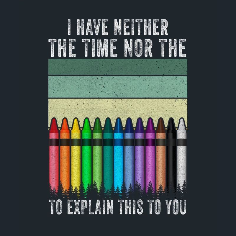 Ich habe nicht die Zeit oder die Buntstifte