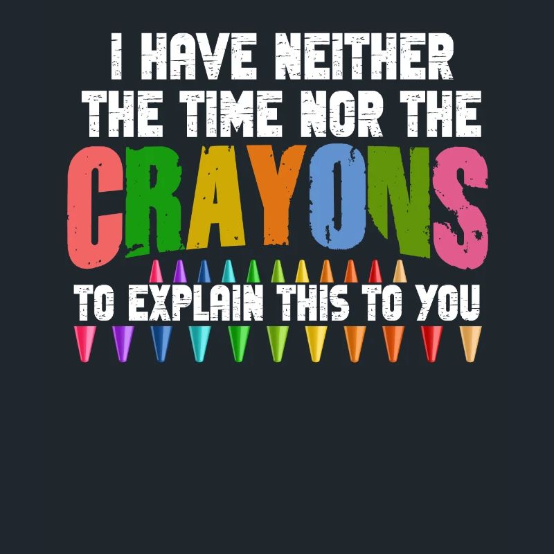 Ich habe nicht die Zeit oder die Buntstifte