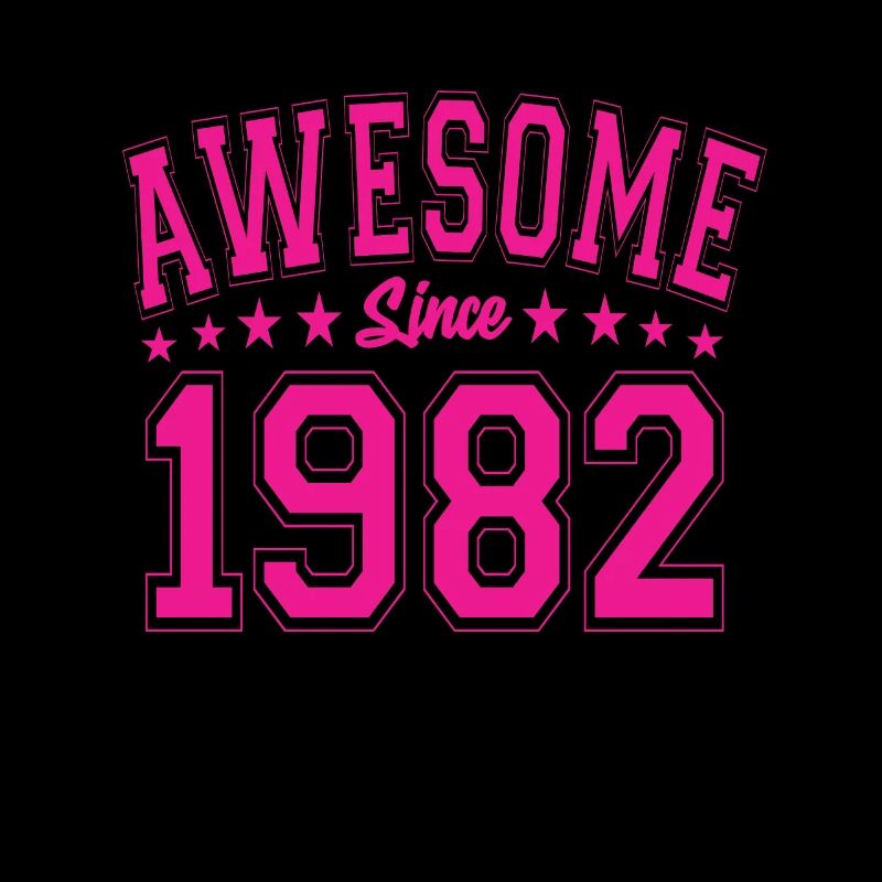 Awesome Since 1982 Birthday 1982 Vintage 1982