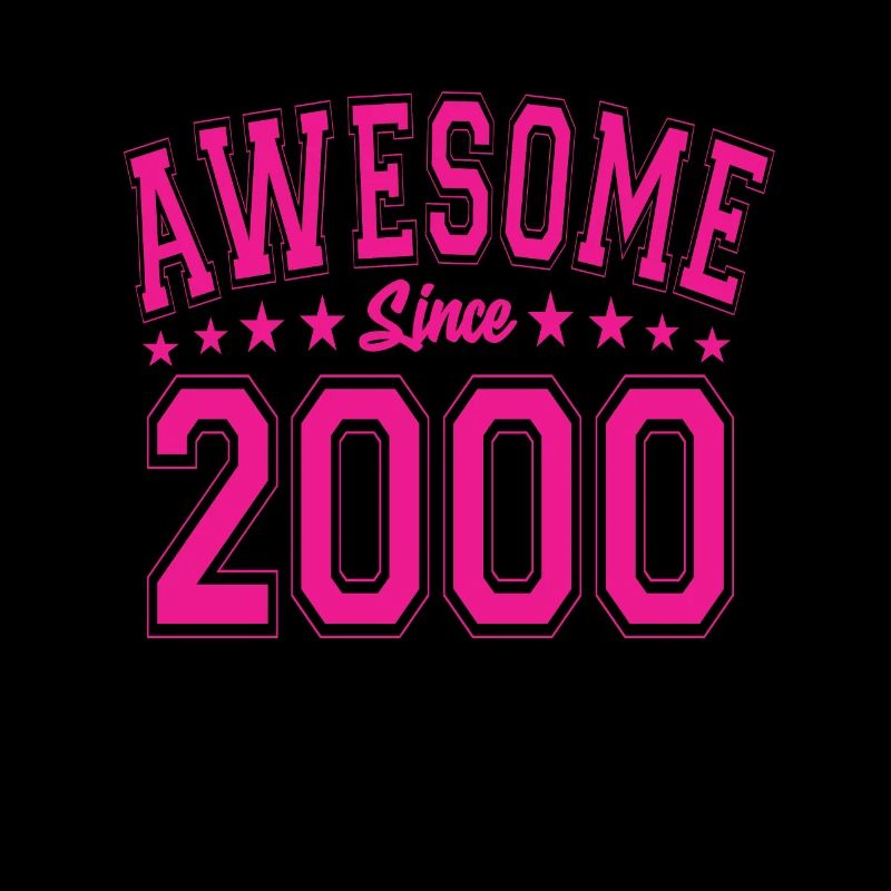 Awesome Since 2000 Birthday 2000 Vintage 2000