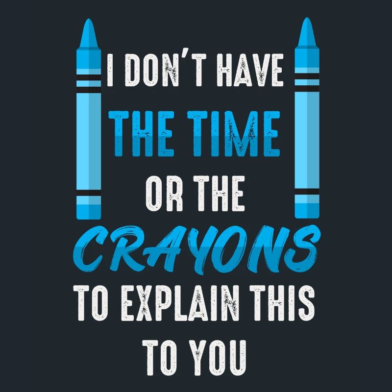 Ich habe nicht die Zeit oder die Buntstifte