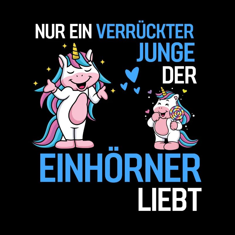 Verrückter Junge Einhörner Geschenk Tier Einhorn