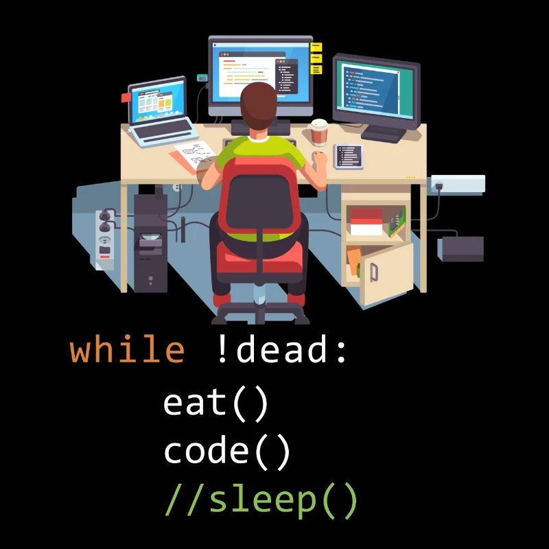 Informatique Python Programmeur Manger Code Sommeil