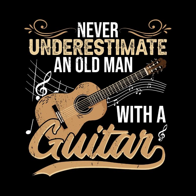 Unterschätze niemals einen alten Mann mit einer Gitarre