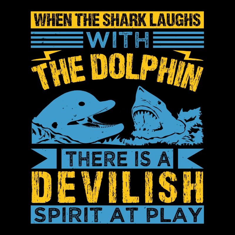 QUAND LE REQUIN RIT AVEC LES DAUPHINS, IL Y A UN