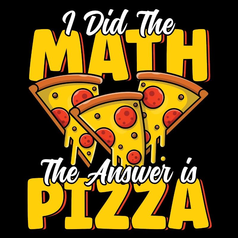 Drôle de pizza Math fromage fondu Pizza Party Pizza