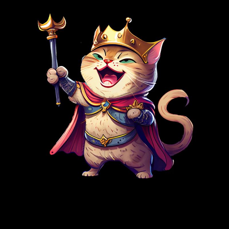 Chat de dessin animé riant