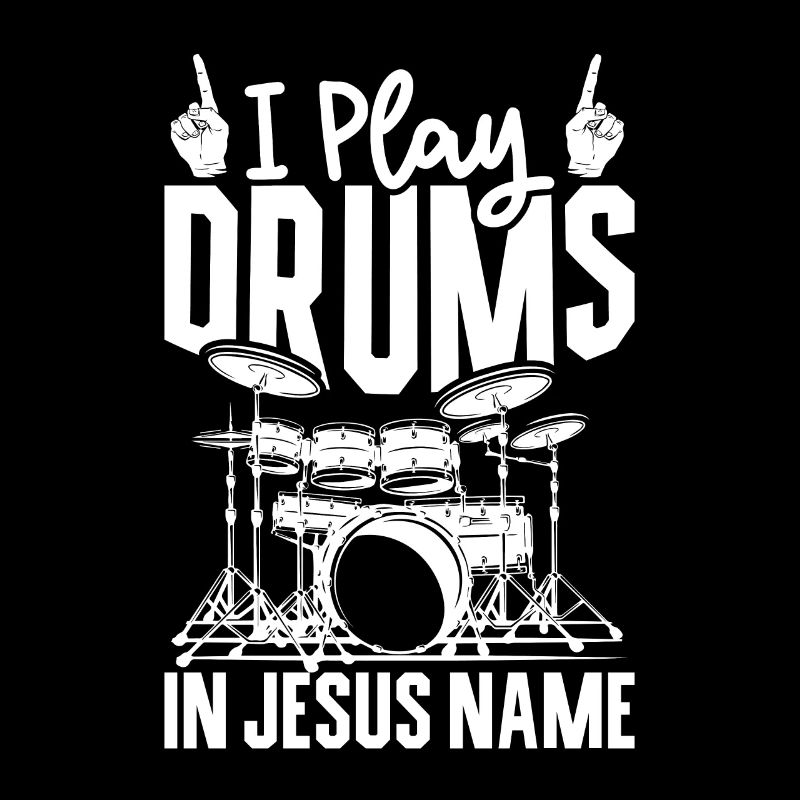 Drum Player Jesus Drum set Pick Jesus Drums Player