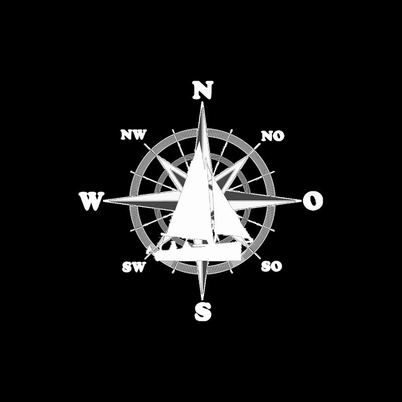 Windrose Segelboot Segler Matrose Seemann