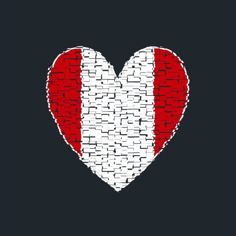 Conception d’art coeur du Pérou