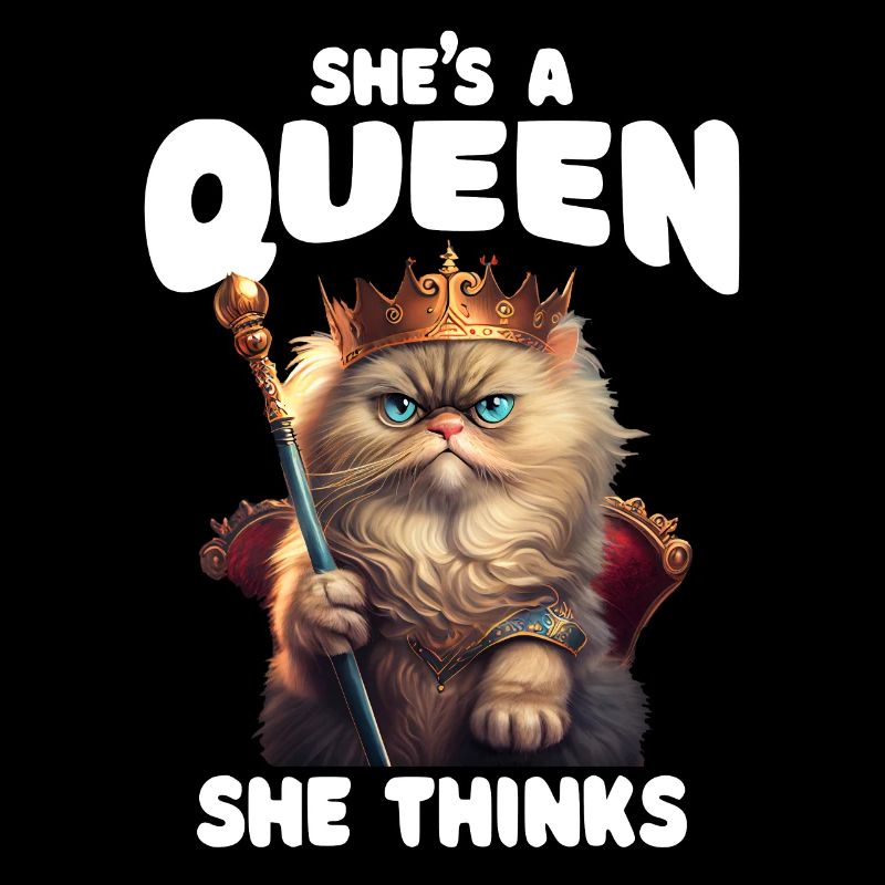 Shes A Queen Queen Cat Lover
