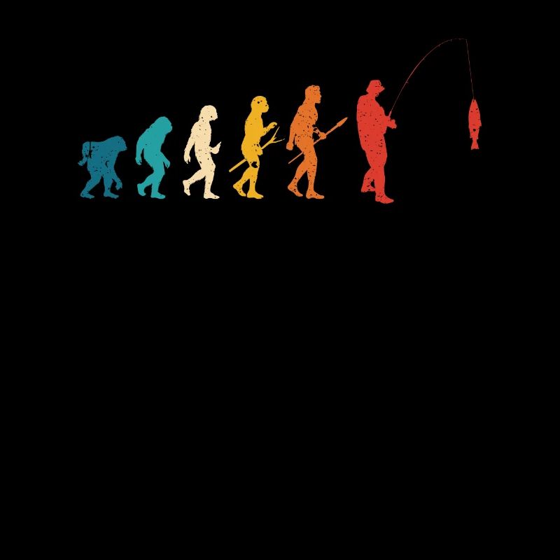 Fishing Human Evolution Funny Catch Fish